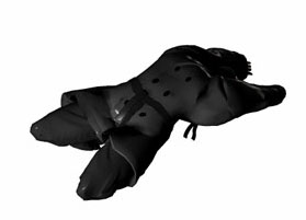 Nach hinten lehnen, auf den Fersen sitzend