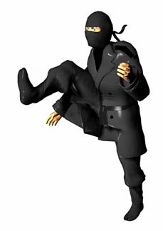 Stampftritt gegen ein Hindernis